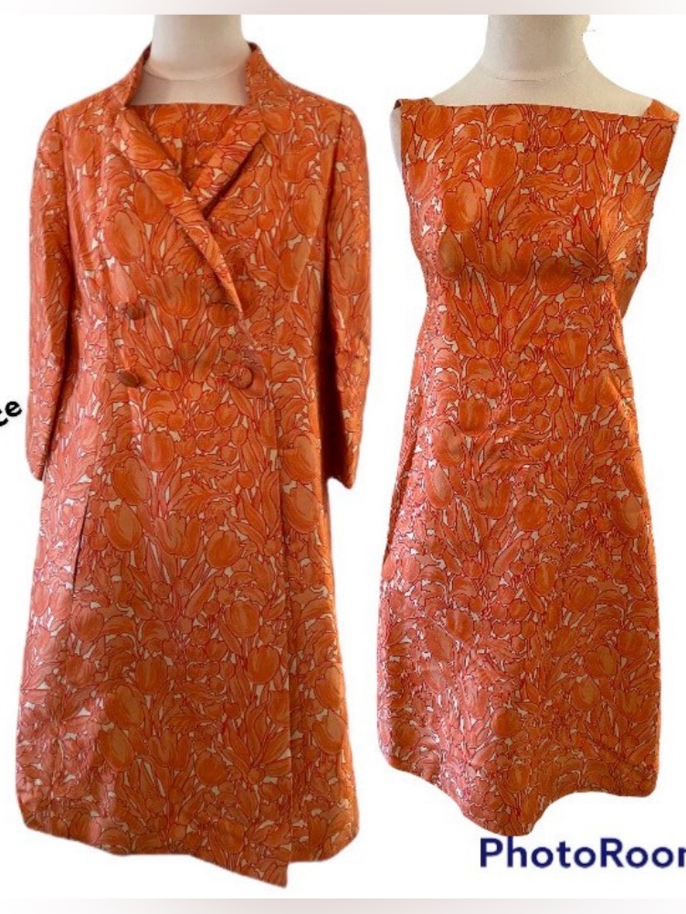 Vintage CASTILLO Dress and Jacket- Size petite small, Made in France Silk?